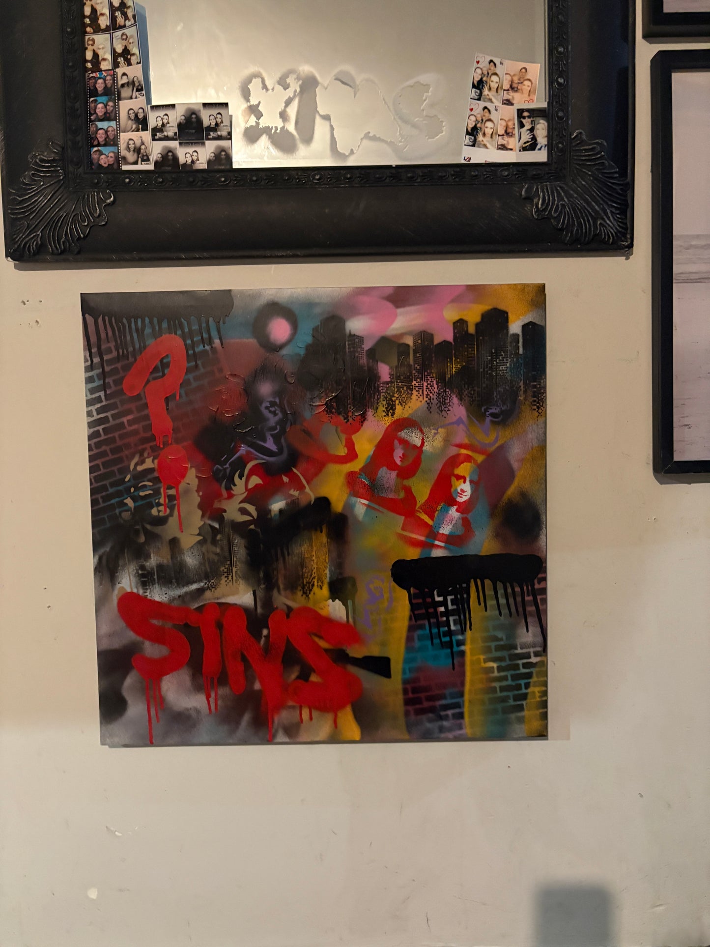 Canvas Art Large - Pop Art Range SINS *SOLD*