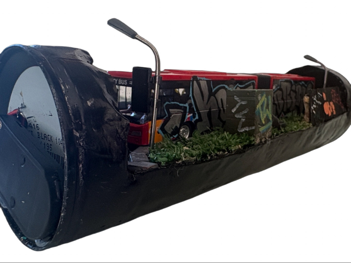 Can Art - Train Collection - Red Bus