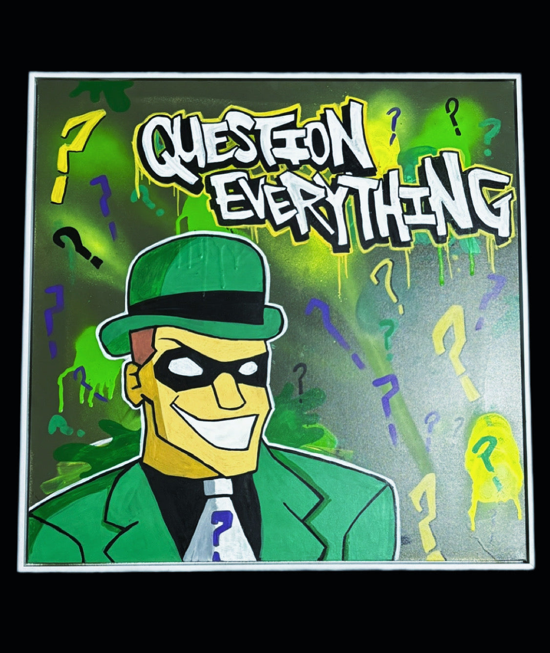 Question Everything Framed Canvas