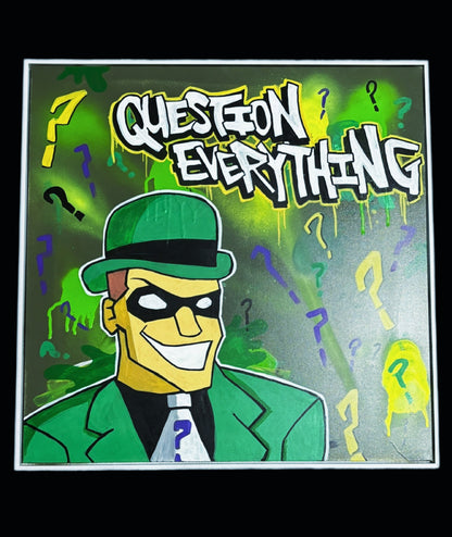 Question Everything Framed Canvas