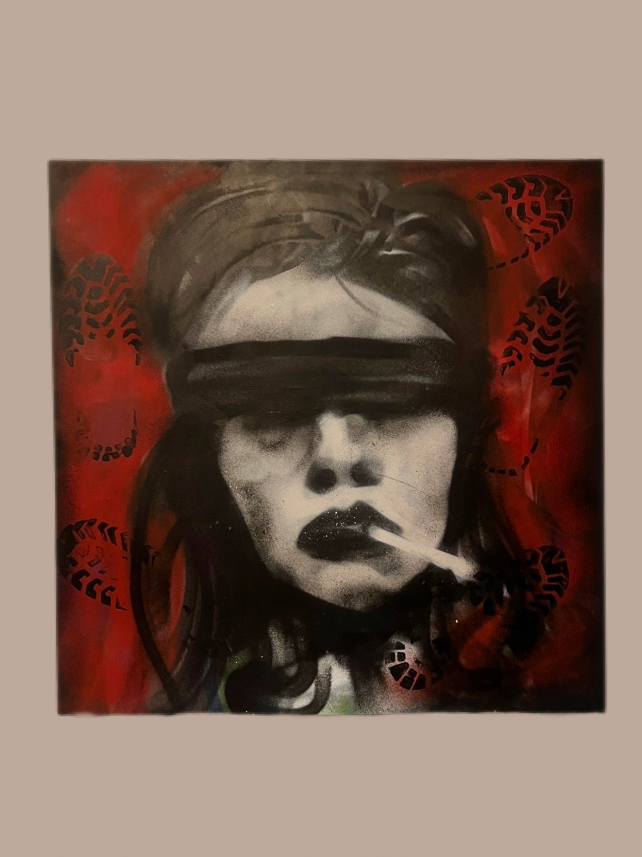 Canvas Art Extra Large - An Angel of domestic violence
