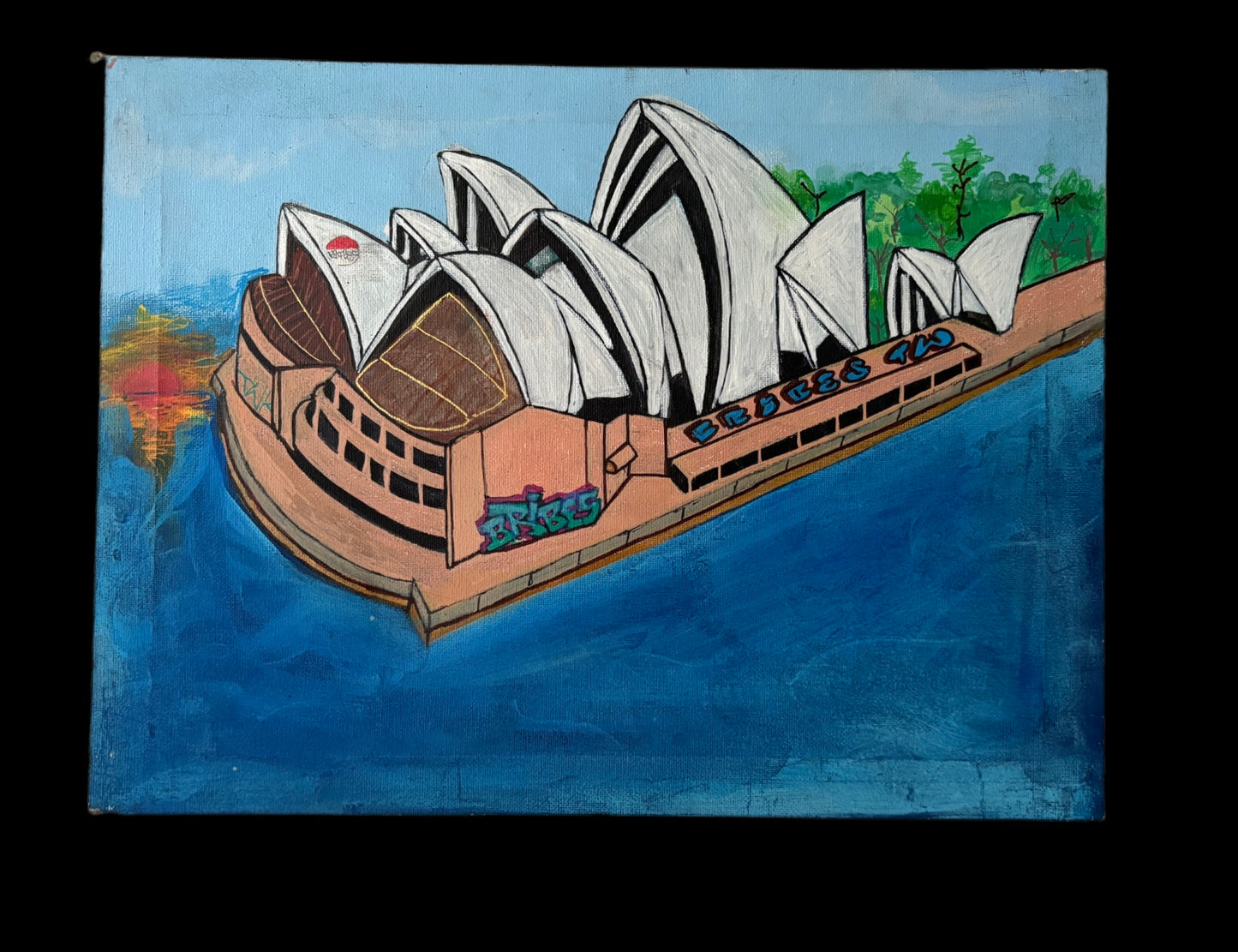 Canvas Art, Drawn - Medium - Famous Landmarks Collection