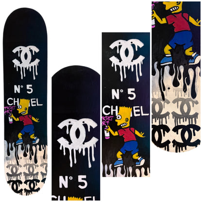 Skateboard - Chanel x The Simpson Deck