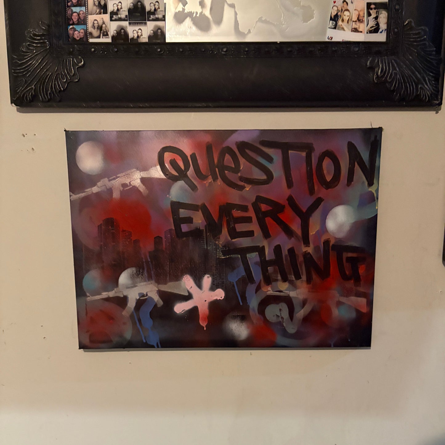 Canvas Art Large - Pop Art Range QUESTION EVERYTHING **SOLD OUT**