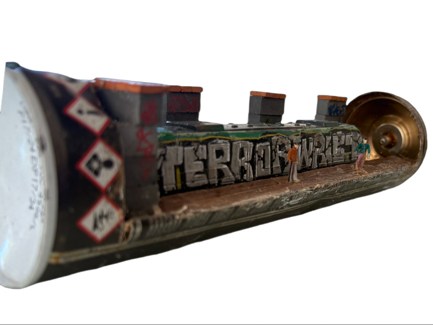 Can Art - Train  - Green Train