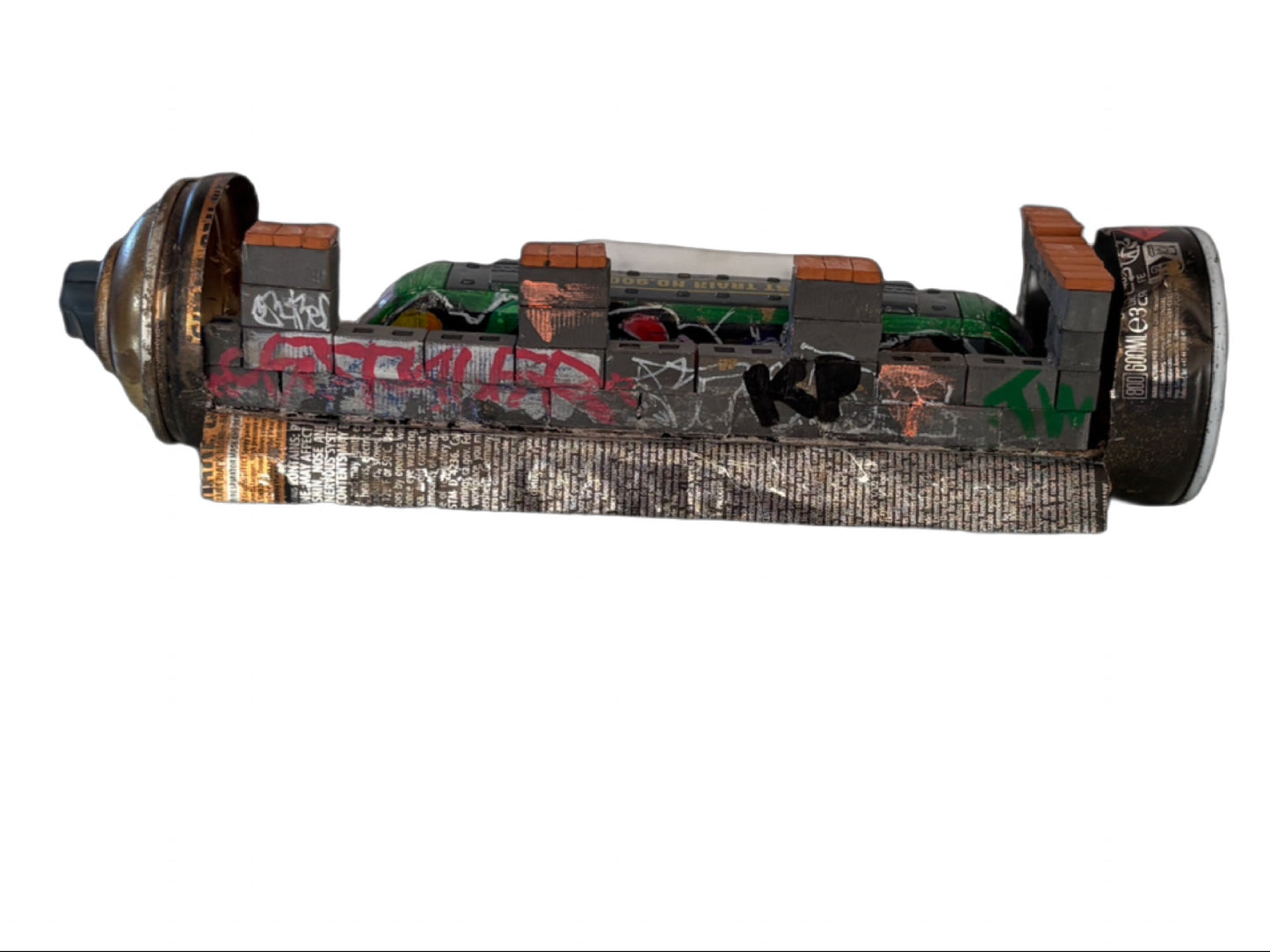 Can Art - Train  - Green Train