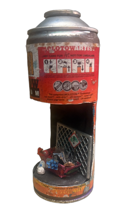 Can Art - Red Skip Bin