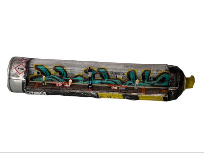 Can Art - Train - Silver Train at Station