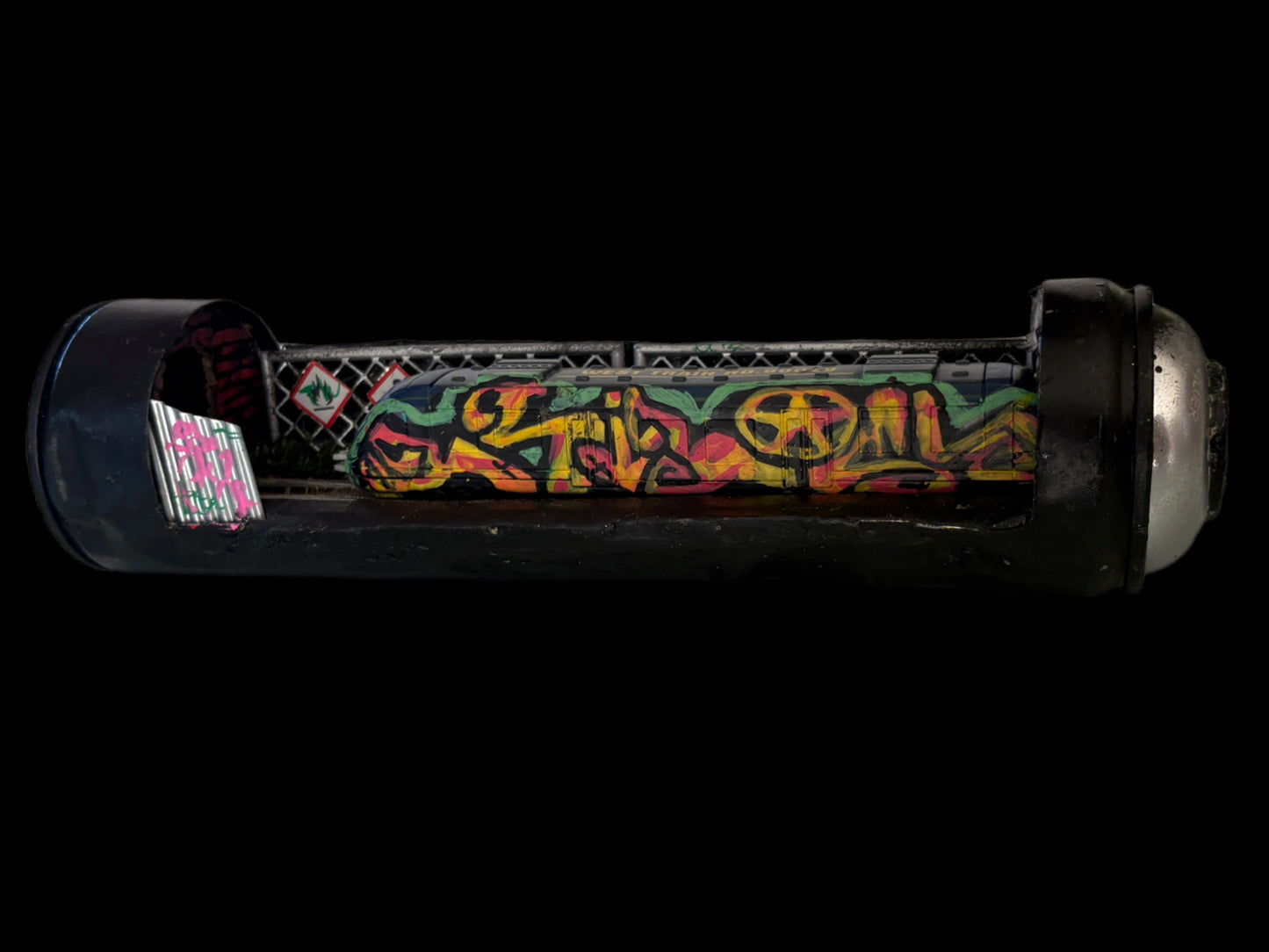 Can Art - Train  - Train At Tracks *SOLD*