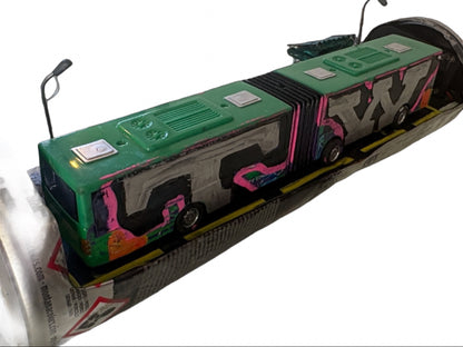 Can Art - Train Collection - Green Bus
