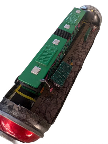 Can Art - Train Collection - Green Bus